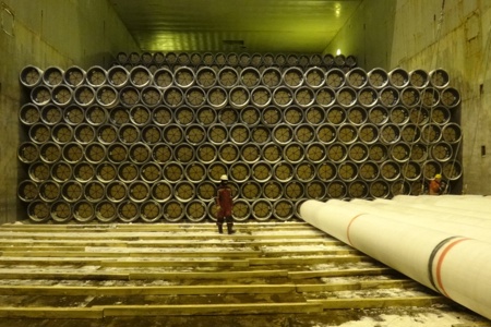 m.v. Reestborg fully loaded with pipes