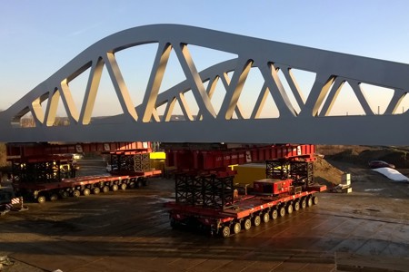 Naumburg bridge set on foundation within the blink of an eye