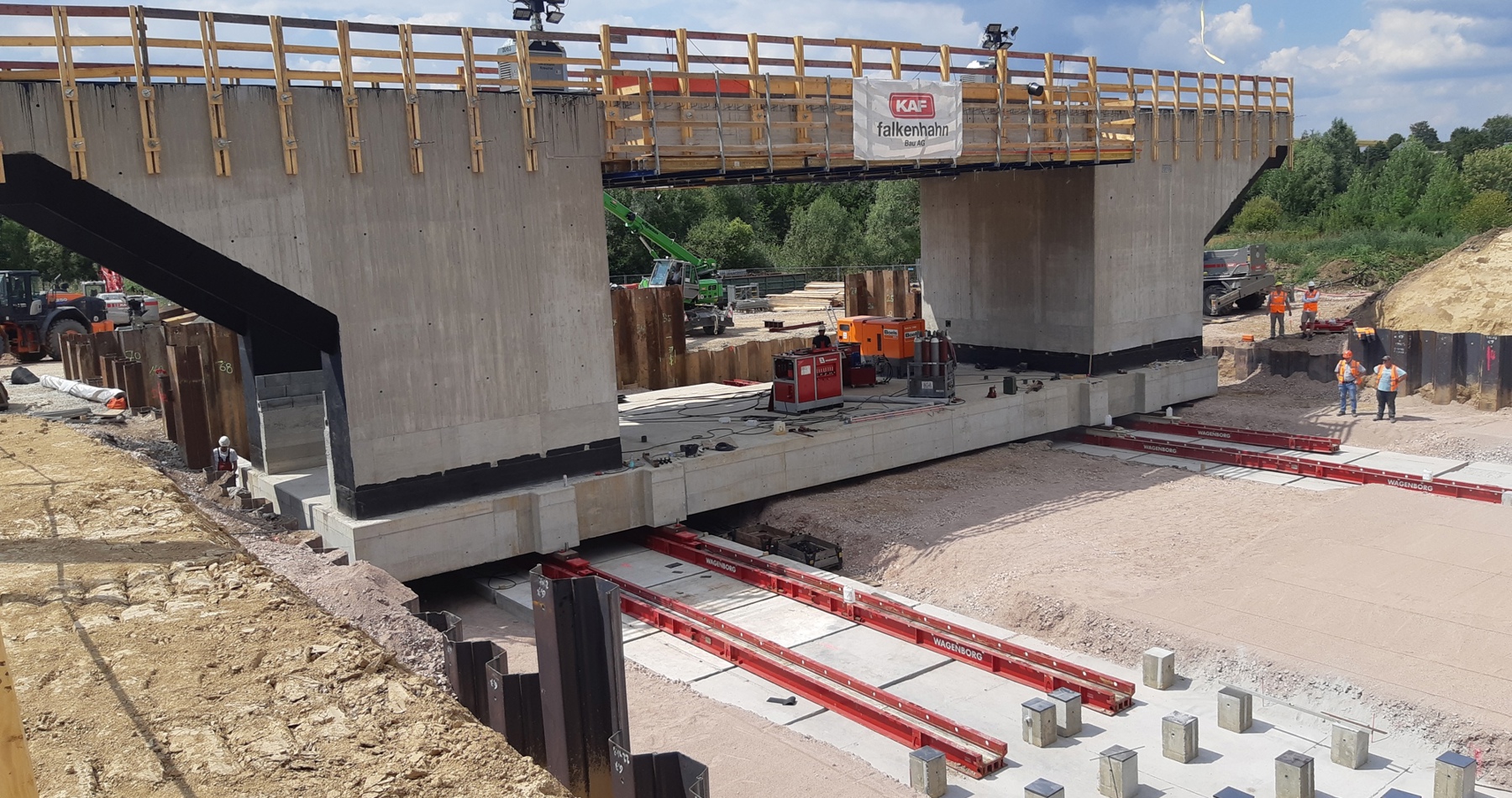 Sliding a 1700 ton colossus in Sprendlingen