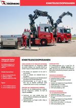 Equipment flyer knuckle boom cranes